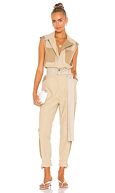 frame tonal blocked jumpsuit