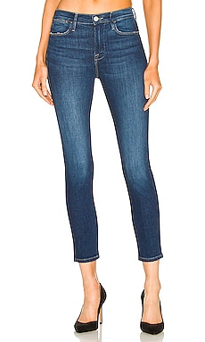 JEAN SKINNY CROPPED TAILLE HAUTE LE HIGH FRAME $220 NOUVEAU