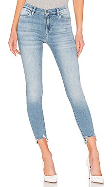 

Джинсы скинни le high skinny - FRAME, Синий, Step Hem