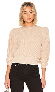 

Свитер cropped crew - FRAME, Кремовый, Вырез лодочкой