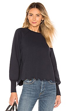 Frame scallop crew store neck sweatshirt