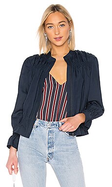 

Куртка smocked - FRAME, Синий, Куртки-бомберы