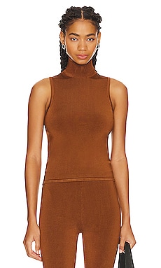 Spanx Ribbed Mock Neck Sleeveless Bodysuit