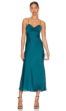 Favorite Daughter the Envy Slip Dress in Emerald REVOLVE