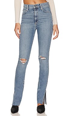 Product image of Favorite Daughter Valentina Super High Rise Tower Jean with Slit. Click to view full details