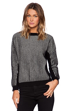 Black and white 2024 vertical striped cardigan