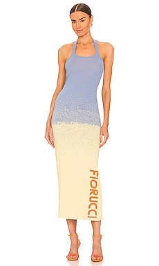 Ombre Logo Knitted Dress FIORUCCI