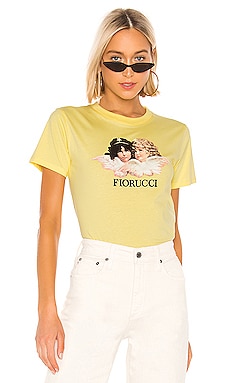 FIORUCCI Vintage Angels Tee in Lemon Yellow | REVOLVE