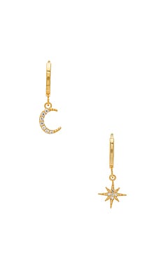 Chloe Celestial Hoops Five and Two $42 