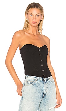 fleur du mal Corset Top in Black