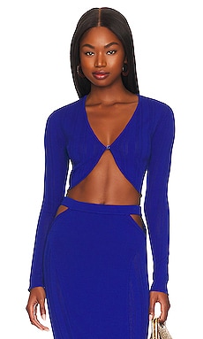Sheer Stripe Knit Cardigan fleur du mal