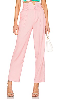 

Брюки v waist - fleur du mal, Розовый, Строгий стиль