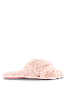 Product image of Flora Nikrooz Victoria Teddy Criss Cross Slipper. Click to view full details
