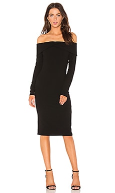 FLYNN SKYE Natasha Dress in Black Rib | REVOLVE