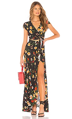 Flynn skye all wrapped up store maxi dress