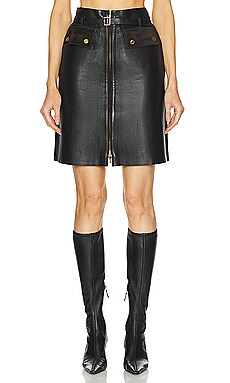 Gucci Lamb Leather Skirt FWRD Renew