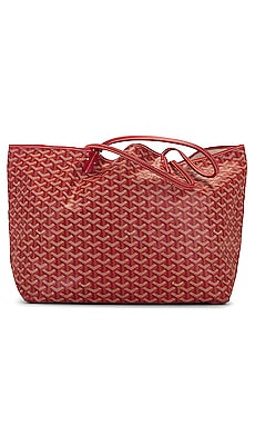 Goyard Goyardine Red St. Louis GM Tote Bag Silver Hardware – Madison Avenue  Couture