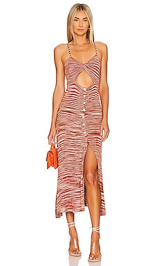 Product image of For Love & Lemons Isabela Midi Dress. Click to view full details