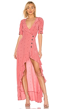 

Платье wrap - For Love & Lemons, Розовый, С запахом