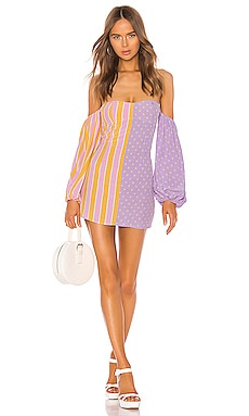 

Платье seaside - For Love & Lemons, Фиолетовый, Горошек