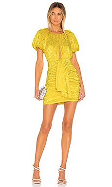 

Мини платье fiji - For Love & Lemons, Желтый, Коктейльное