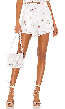 

Шорты tarte - For Love & Lemons, Белый, Высокая талия