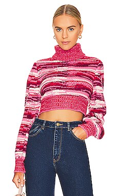 Product image of For Love & Lemons Wilma Cropped Turtleneck. Click to view full details
