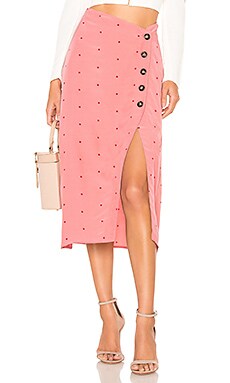 

Юбка midi - For Love & Lemons, Розовый, Миди