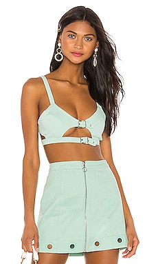 

Топ creme puff - For Love & Lemons, Мята, Безрукавки