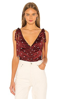 

Боди davies - For Love & Lemons, Красное вино, Безрукавки