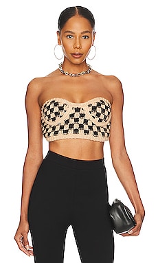 Product image of For Love & Lemons Lana Bustier Top. Click to view full details