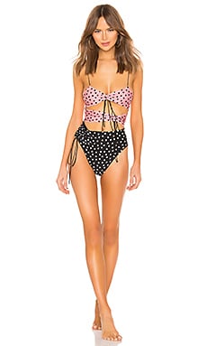 

Слитный купальник claudia - For Love & Lemons, Розовый, Слитные купальники