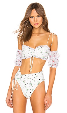 

Топ cindy - For Love & Lemons, Белый, Спорт