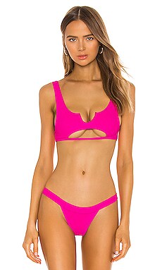 

Топ бикини cole - Frankies Bikinis, Фуксия, Спорт