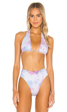 

Топ бикини jordan - Frankies Bikinis, Розовый, Холтер