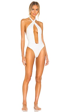 

Слитный купальник roma - Frankies Bikinis, Белый, Одна часть