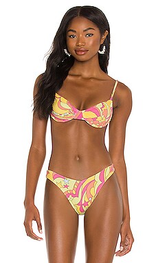 Product image of Frankies Bikinis Maggie Terry Bikini Top. Click to view full details