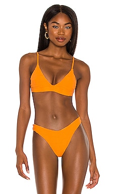 Claire Terry Jacquard Bikini Top Frankies Bikinis $45 