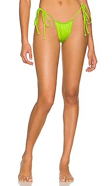 Hazel Satin Underwire Bikini Top - Slime