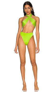 Dorothy Satin One Piece Frankies Bikinis $185 
