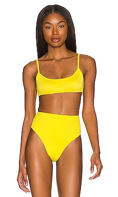 Product image of Frankies Bikinis x REVOLVE Dallas Plisse Bikini Top. Click to view full details