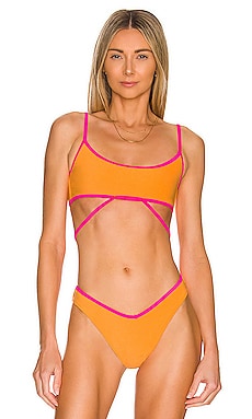 Revolve Women Sport & Swimwear Swimwear Bikinis Bikini Tops Waco Terry Bikini Top in Orange. 