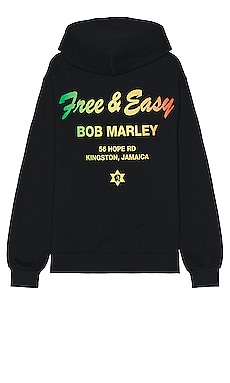 Bob Marley Kingston Town Hoodie Free & Easy