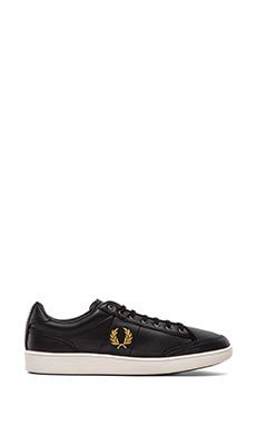 Perry Hopman Leather Sneaker in Black