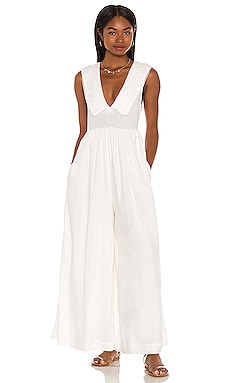 Free People Big Love Jumpsuit in Ivory | REVOLVE