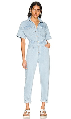 Kaia denim hot sale jumpsuit