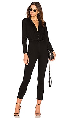 Free People Take Me Out Fitted Jumpsuit in Black | REVOLVE