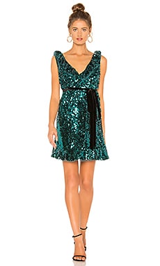 

Мини платье sequin siren - Free People, Бирюзовый, Коктейльное