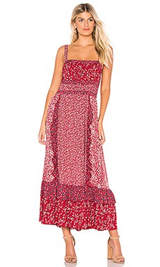 

Макси платье yessica - Free People, Красный, В цветочек