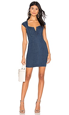 Free people lia denim sale dress